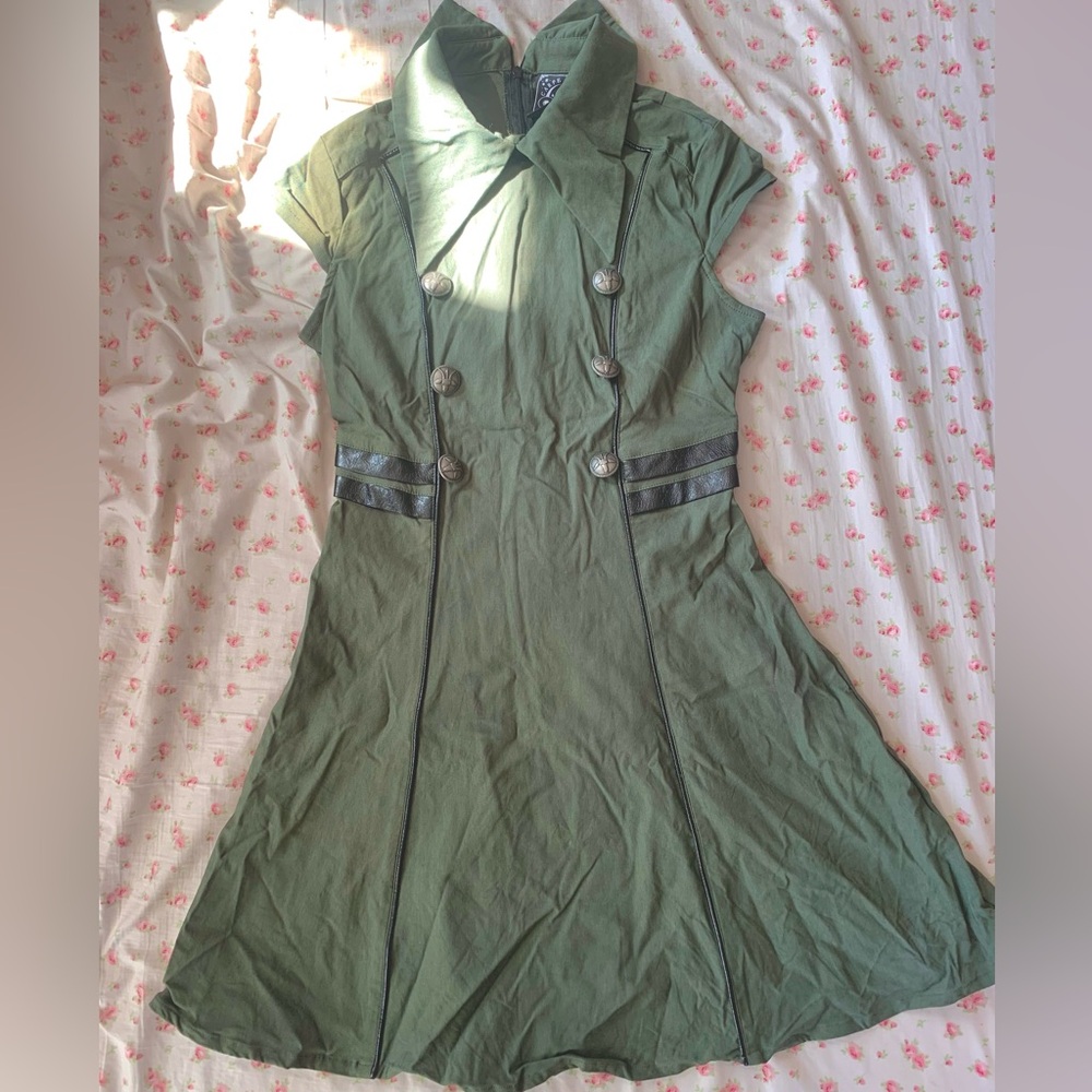 **MOVING SALE** Killstar olive drab dress Black Ops